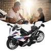 Kids Pull Back Motorcycle Toy Sound Light Effects High Simulation
