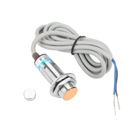 Inductive Proximity Sensor, 10mm Distance NO/NC Normally Open Close Inductive Proximity Approach Sensor Switch Detector LG18A3-10-J Magnetic Proximity Sensor AC 250V(LG18A3-10-J/EZ NO)