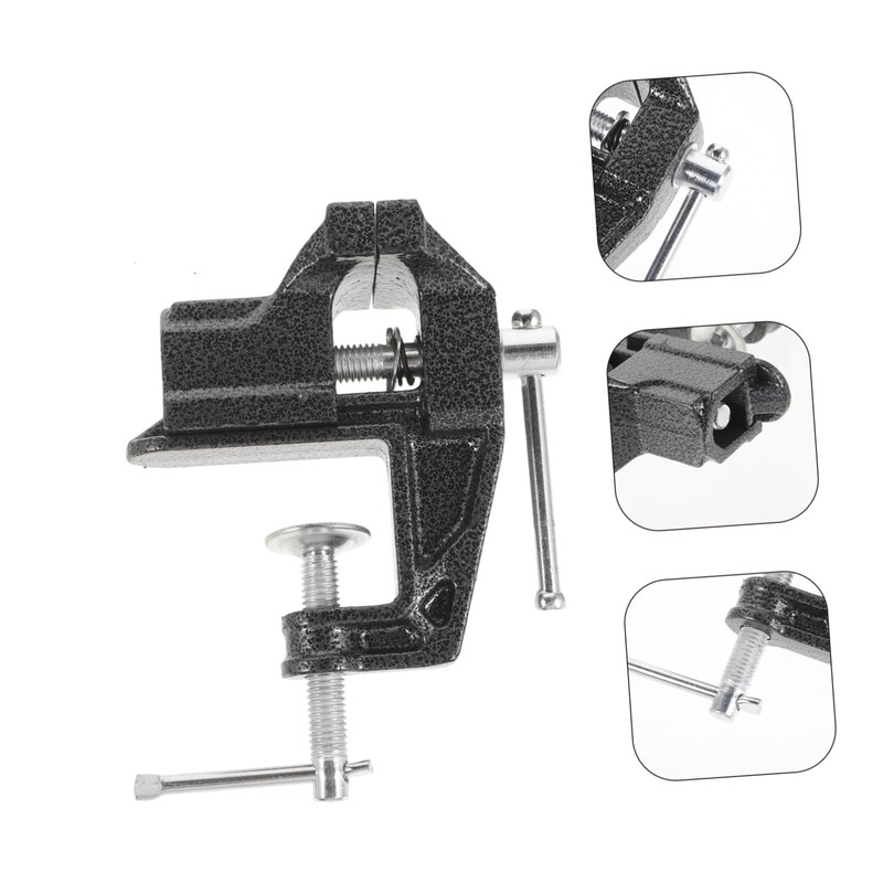 DOITOOL Rotating Mini Vise Clamp Heavy-duty Table Vise for Woodworking