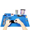 Kaisi Heat Insulation Silicone Repair Mat with Scale Ruler and