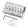 Fixed Hardtail Guitar Bridge U Shape Saddle Bridge Replacement Metal