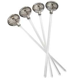 Indiana Metal Craft Kentucky Derby Churchill Downs Horse & Jockey Drink Stirrers Set of 4