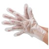 Kawanishi Industrial Polyethylene Gloves, Fit Type, Embossed Outside, 100 Pieces,