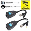 Vipxyc 2Pcs BNC Video Power Balun 1 Pair Passive CCTV