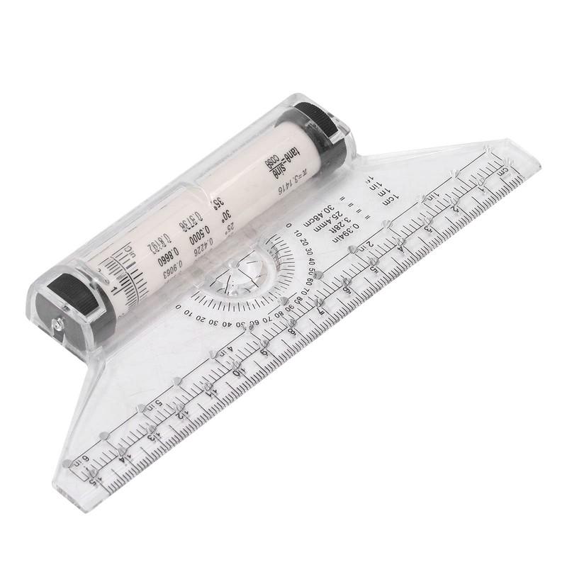 Measuring Rolling Ruler, 5 Pieces 6 Inch 12 Inch Clear