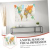 FUNOMOCYA Map Tapestry Wall Art Creative Bedroom Decor for Home