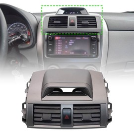 FZJDSD Center Dash A/C Outlet Air Vent Panel Without Circuit Board Compatible with Toyota Corolla 2009 2010 2011 2012 2013