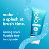 hello Smiling Shark Fluoride Free Kids Toothpaste, Natural Fruit Punch,