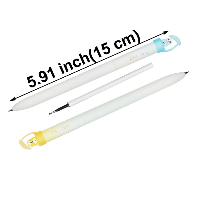 Maydahui 8 Pcs Cool Free Bird Pens with Silicone Tree
