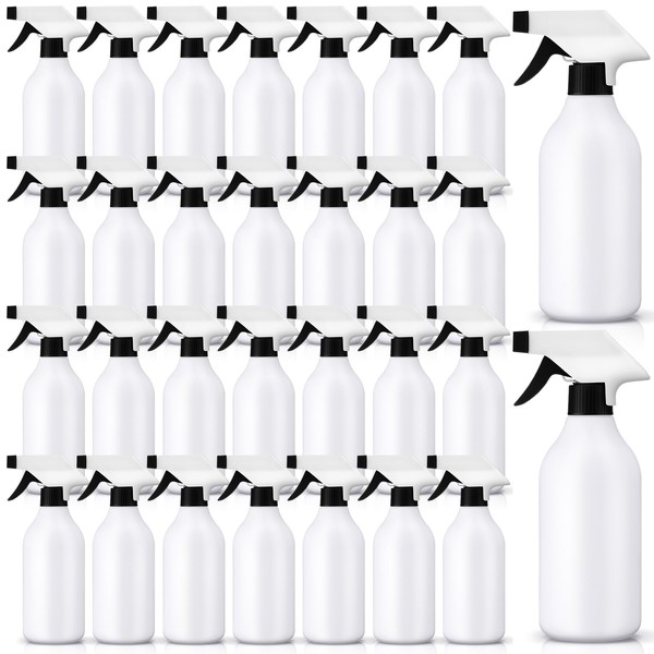 Tanlade 30 Pcs Plastic Spray Bottles 16 oz Leak Proof