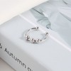 Anxiety Ring for Women Men, Silver Rotate Bead Anxiety Relief