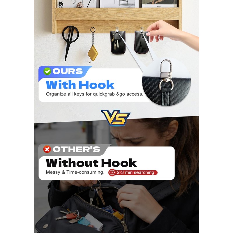 MGL Faraday Pouch Car Keys, Car Key Signal Blocker, RFID