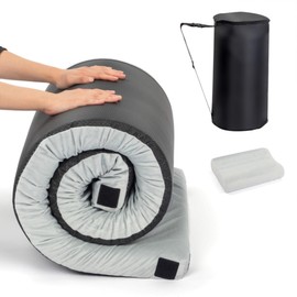 SlickBlue 3 Inch Memory Foam Mattress for Camping, Travel, Tent Sleeping Pad with Carry Bag and Strap