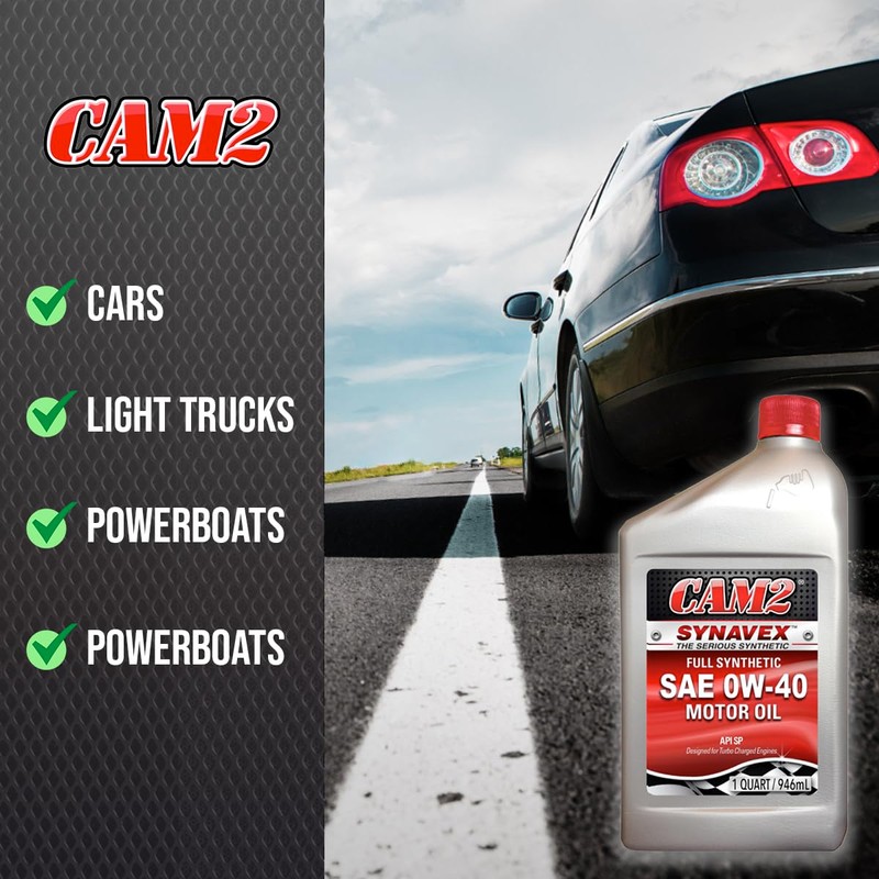 CAM2 SYNAVEX 0W-40 SP FULL SYNTHETIC ENGINE OIL - 6/1
