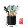 LIBODOUR Utensil Holder,Kitchen Utensil Holder For Counter,Rotating Silverware Organizer Cooking