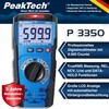 PeakTech 3350 True RMS Digital Multimeter, Auto-Range, 6,000 Counts, Continuity
