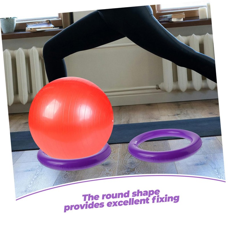CORHAD 2pcs Yoga Ball Base Stand for Stability Balls Inflatable