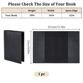 WEBEEDY A5 Leder Journal Cover Nachfüllbar Leder Handmade Notebook Cover für Erwachsene Vintage Buchschutz für A5 Hardcover Skizzenbuch Reisende Schreiber, 15 x 21 cm (Schwarz)