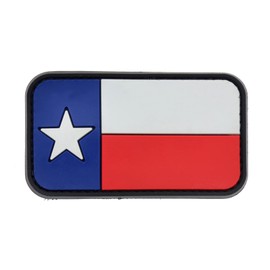 LA PATCHERIA Texas Flag Patch 8.5 x 5 cm – Patch 100% Rubber with Velcro® Original Velcro® Brand Hook Sewn on the Back – 3D High Definition – for Decorating Jackets, Backpacks, Uniforms