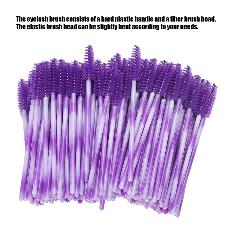 200pcs Disposable Eyelash Brush Travel Portable Lash Brush Makeup Tool