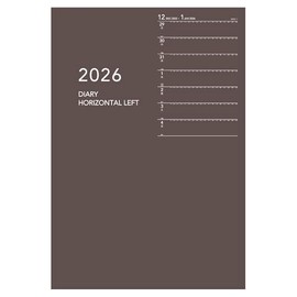 Daigo Notebook 2026 Award Weekly Left B6 Brown E8152 2026 Starts from January 2026