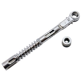 Universal Torque Wrench 6mm Hex Shape With Extra Square 4mm Adapter 10-70 Ncm Ratchet Implant Tool | Precision Dental Tool | Adjustable Torque Control | Compatible with Most Implants # OS1073