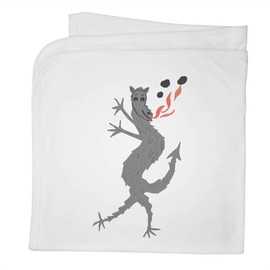 Azeeda 'Fire Breathing Dragon' Cotton Baby Blanket/Shawl (BY00035307)