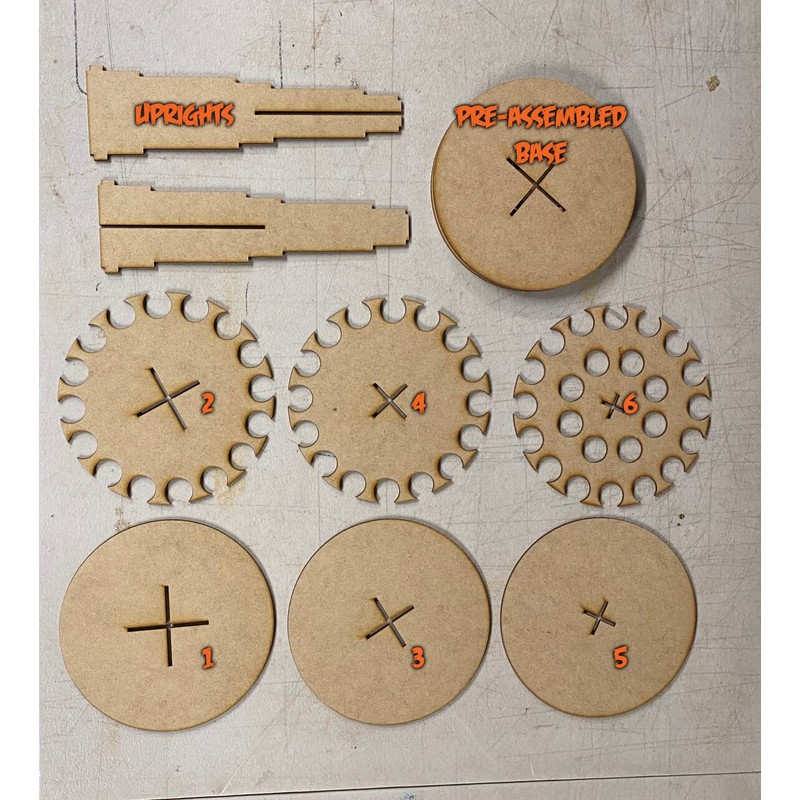 GameCraft Miniatures Rotating Paint Rack - For 22ml Pro Acryl