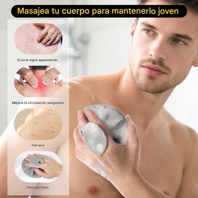 Cepillo de silicona para cuerpo - 2 cepillo de baño
