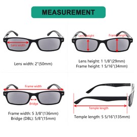 Eyekepper Reading Sunglasses with Spring Hinges for Women Grey Tinted Lens Sunshine Reader +1.50