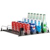 Soda Can Dispenser, Self-Pushing Drink Organizer, Width Adjustable Fridge Organization,