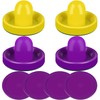 ONE250 Air Hockey Pushers and Purple Air Hockey Pucks, Goal