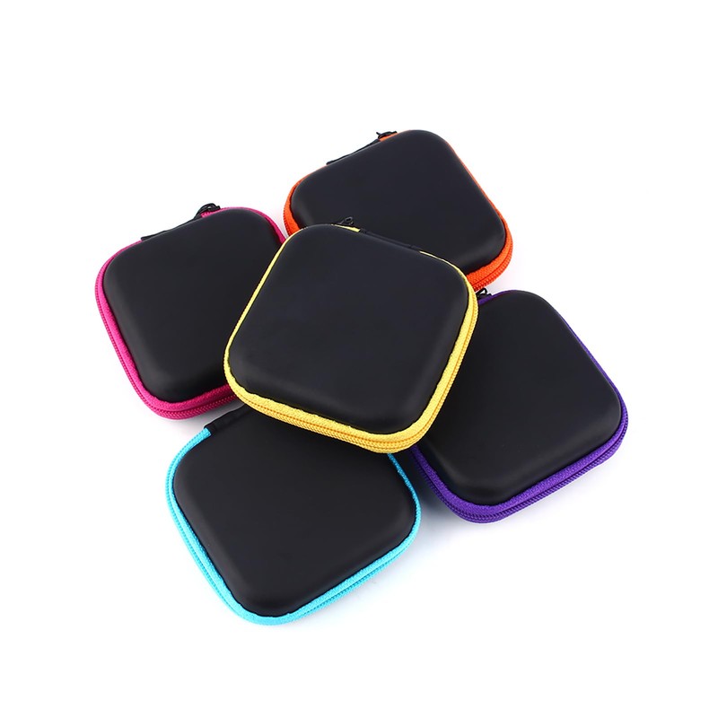Naroote Earbud Case, Headphone Case Key Pouch Inner Size 70x70x20mm