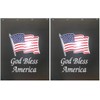 Denco God Bless America 24" x 30" Black Heavy Duty