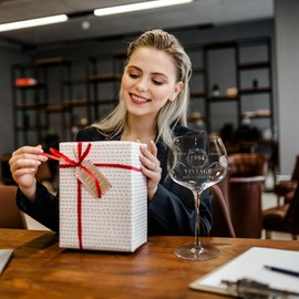 30TH Birthday Gift for Her, Vintage 1994 Wine Glass, Unique 30 Years Old Keepsake for Women, Mom, Daughter, Sister, or Friends - Funny & Elegant 30th Birthday Decorations and Presents