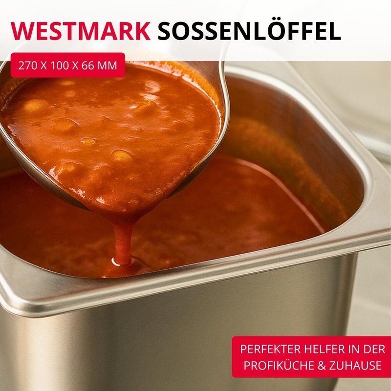 Westmark Sauce Spoon Pro - Practical Stainless Steel Sauce Ladle