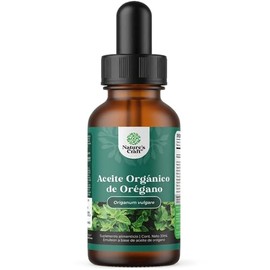 Aceite de Orégano Orgánico Puro - 100% Natural Oil of Oregano Superconcentrado de Rápida Absorción con 60% de Carvacrol - Salud Digestiva – Sin Tragns