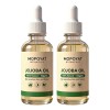 2pcs Aceite De Jojoba Puro Prensado En Frío Con Gotero