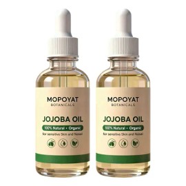 2pcs Aceite De Jojoba Puro Prensado En Frío Con Gotero 50 Ml                                                                                          