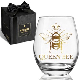 Bee Wine Glass Gifts for Women, Employee Appreciation gifts for Woman, Gift for Coworker Friends Mom bees Lovers Friend Sister Girlfriend Teachers Vet, Christmas Birthday Mother's Day gift for Her -14