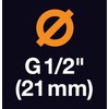 Fiskars 1027060 Tap Connector, for Taps, Male Thread, Diameter 21