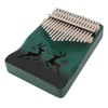 Finger Thumb Piano 17 Keys Exquisite Engraved Pattern Wood Kalimba