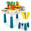 SWATOW Kids Activity Table, 6-in-1 Play Table Chair Set -