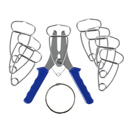 Colcolo Miter Spring Clamps Pliers Kit Woodworking Tool Strong Non-Slip with 8 Spring Clamps for Miters Moldings Frame Work