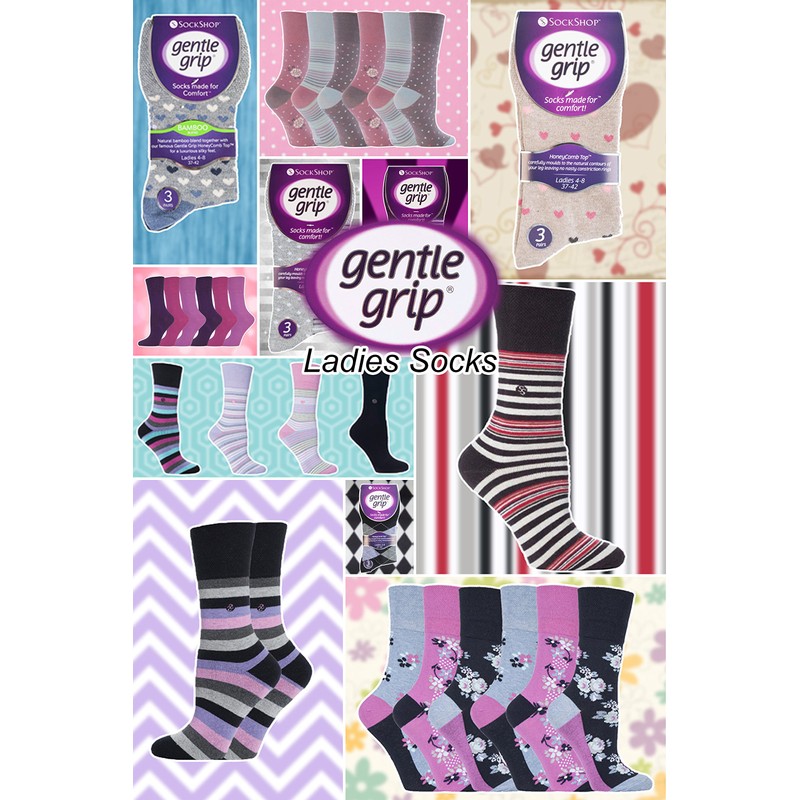 Gentle Grip - Pack of 6 Women's Cotton Pure Pattern