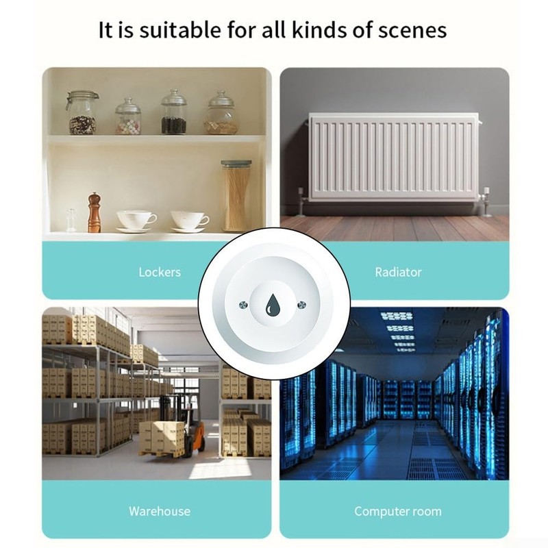 Tuya -ZigBee Water Sensor Leak Detector Smart Water Immersion Sensor