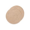 Round Placemats, Jute Placemat, Natural Handmade, 38 x 38 cm,