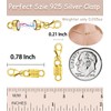 Dailyacc 925 Silver Lobster Magnetic Necklace Clasps and Closures Safety