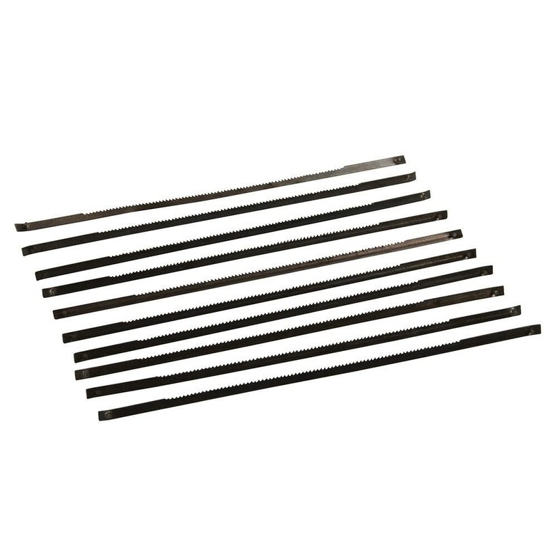 10 x Scroll Saw Blades Pinned 21 TPI 130mm long