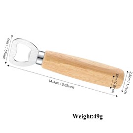 Oenothera 9 Pieces Bottle Opener, Portable Bottle Opener, Engraved Wooden Bottle Opener for Men, Dad, Grandpa, Father's Day, Christmas